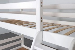 АДЕЛЬ Кровать двухъярусная с наклонной лестницей (белый) в Ишиме - ishim.mebel-74.com | фото