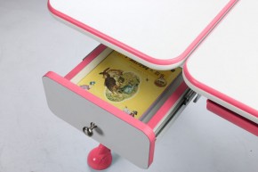 Парта-трансофрмер Amare Pink с выдвижным ящиком в Ишиме - ishim.mebel-74.com | фото