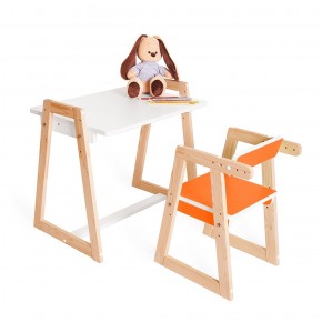 Детская растущая парта и стул Я САМ "Краски" (Оранжевый) в Ишиме - ishim.mebel-74.com | фото