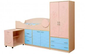 Набор мебели для детской Юниор -12.2 (700*1860) МДФ матовый в Ишиме - ishim.mebel-74.com | фото