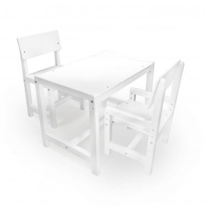 Детский растущий комплект стол и два стула  Я САМ "Лофт" (Белый, Белый) в Ишиме - ishim.mebel-74.com | фото