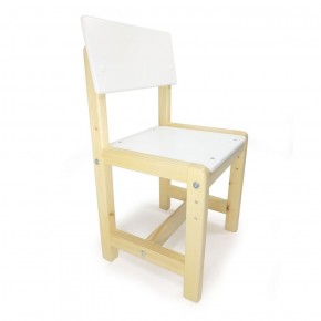 Детский растущий комплект стол и два стула  Я САМ "Лофт" (Белый, Сосна) в Ишиме - ishim.mebel-74.com | фото