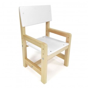 Детский растущий комплект стол и стул  Я САМ "Лофт" (Белый, Сосна) в Ишиме - ishim.mebel-74.com | фото