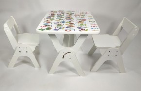 Детский растущий стол-парта и два стула Я САМ "Умка-Дуо" (Алфавит) в Ишиме - ishim.mebel-74.com | фото