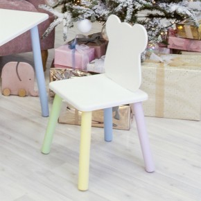 Детский стул Мишутка (Белый/Белый/Цветной) в Ишиме - ishim.mebel-74.com | фото