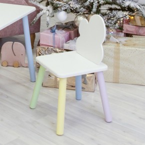Детский стул Облачко (Белый/Белый/Цветной) в Ишиме - ishim.mebel-74.com | фото