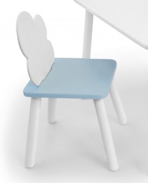Детский стул Облачко (Белый/Голубой/Белый) в Ишиме - ishim.mebel-74.com | фото