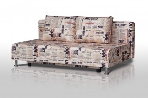 Диван-кровать Комфорт без подлокотников Принт "Gazeta" (2 подушки) в Ишиме - ishim.mebel-74.com | фото