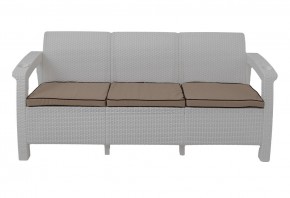 Диван Yalta Premium Sofa 3 Set (Ялта) белый (+подушки под спину) в Ишиме - ishim.mebel-74.com | фото
