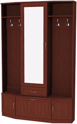 Шкаф для прихожей с зеркалом арт.600 в Ишиме - ishim.mebel-74.com | фото
