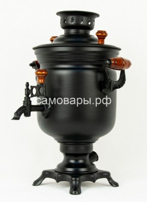 Электрический самовар "Черный Русский" матовая банка на 3 литра (Ограниченная серия) в Ишиме - ishim.mebel-74.com | фото