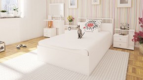 Камелия Кровать 1200, цвет белый, ШхГхВ 123,5х217х78,2 см., сп.м. 1200х2000 мм., без матраса, основание есть в Ишиме - ishim.mebel-74.com | фото