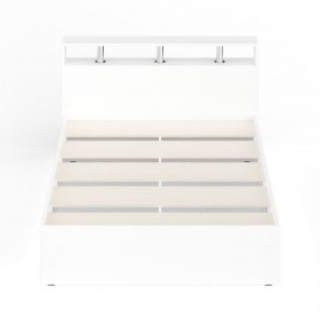 Камелия Кровать 1400, цвет белый, ШхГхВ 143,5х217х78,2 см., сп.м. 1400х2000 мм., без матраса, основание есть в Ишиме - ishim.mebel-74.com | фото