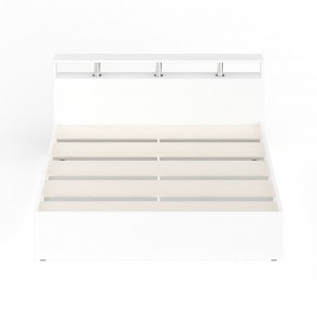Камелия Кровать 1800, цвет белый, ШхГхВ 183,5х217х78,2 см., сп.м. 1800х2000 мм., без матраса, основание есть в Ишиме - ishim.mebel-74.com | фото