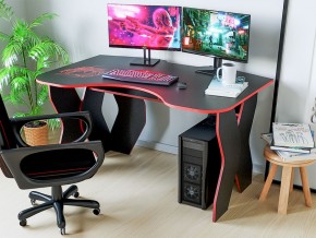 Компьютерный стол КЛ №9.0 (Черный/Красный) в Ишиме - ishim.mebel-74.com | фото