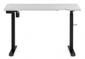 Компьютерный стол Маркос с механизмом подъема 120х75х75 белая шагрень / черный в Ишиме - ishim.mebel-74.com | фото