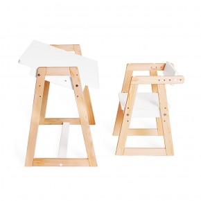 Комплект детской мебели стол и  два стула Я САМ "Лофт-Дуо" (Белый) в Ишиме - ishim.mebel-74.com | фото