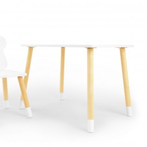 Комплект детской мебели стол и стул Звездочка (Белый/Белый/Береза) в Ишиме - ishim.mebel-74.com | фото