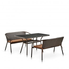 Комплект мебели из иск. ротанга T286A/S139A-W53 Brown в Ишиме - ishim.mebel-74.com | фото