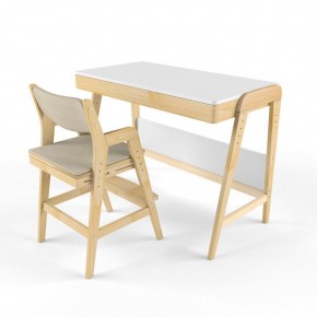Комплект растущий стол и стул с чехлом 38 попугаев «Вуди» (Белый, Береза, Беж) в Ишиме - ishim.mebel-74.com | фото
