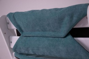 Комплект растущий стул и подушки Конёк Горбунёк Комфорт  (Бело-небесный, Волна) в Ишиме - ishim.mebel-74.com | фото