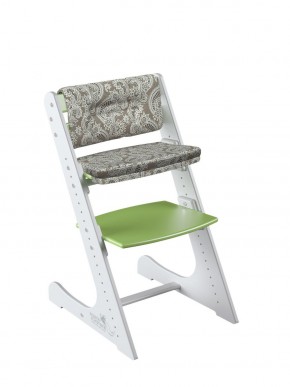 Комплект растущий стул и подушки Конёк Горбунёк Комфорт  (Бело-зеленый, Арабика) в Ишиме - ishim.mebel-74.com | фото