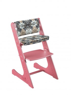Комплект растущий стул и подушки Конёк Горбунёк Комфорт  (Коралловый, Лабиринт) в Ишиме - ishim.mebel-74.com | фото