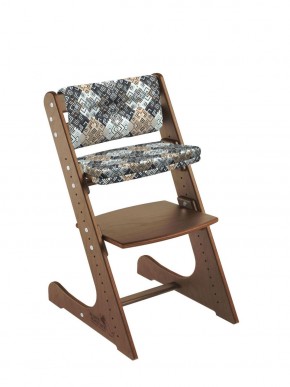 Комплект растущий стул и подушки Конёк Горбунёк Комфорт  (Орех, Лабиринт) в Ишиме - ishim.mebel-74.com | фото