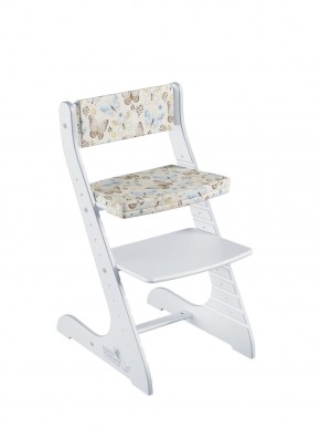 Комплект растущий стул и подушки Конёк Горбунёк Стандарт (Белый, Бабочки) в Ишиме - ishim.mebel-74.com | фото