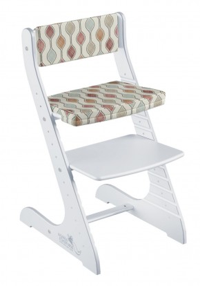 Комплект растущий стул и подушки Конёк Горбунёк Стандарт (Белый, Капелька) в Ишиме - ishim.mebel-74.com | фото