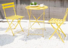 Комплект садовой мебели OTS-001R (стол + 2 стула) металл в Ишиме - ishim.mebel-74.com | фото