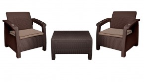 Комплект уличной мебели Yalta Premium Terrace Set (Ялта) шоколадый (+подушки под спину) в Ишиме - ishim.mebel-74.com | фото