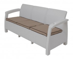 Комплект уличной мебели Yalta Premium Terrace Triple Set (Ялта) белый (+подушки под спину) в Ишиме - ishim.mebel-74.com | фото