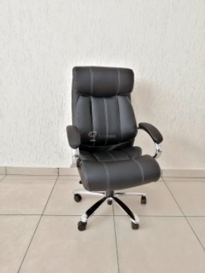 Кресло Barneo K-303 для руководителя (черная экокожа) в Ишиме - ishim.mebel-74.com | фото