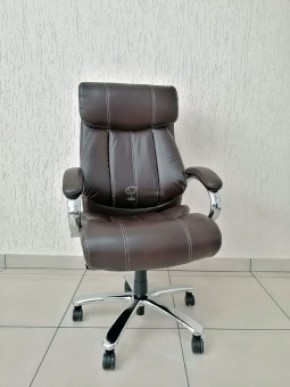 Кресло Barneo K-303 для руководителя (коричневая экокожа) в Ишиме - ishim.mebel-74.com | фото