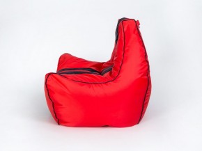 Кресло бескаркасное Авто (Красное с черной полосой) в Ишиме - ishim.mebel-74.com | фото