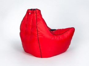 Кресло бескаркасное Авто (Красное с черной полосой) в Ишиме - ishim.mebel-74.com | фото