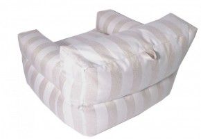 Кресло бескаркасное Уют полоса (Молочный) в Ишиме - ishim.mebel-74.com | фото