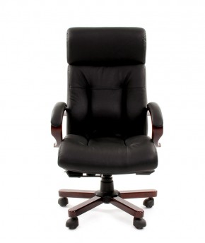 Кресло для руководителя CHAIRMAN  421 (Натуральная кожа) Черное в Ишиме - ishim.mebel-74.com | фото