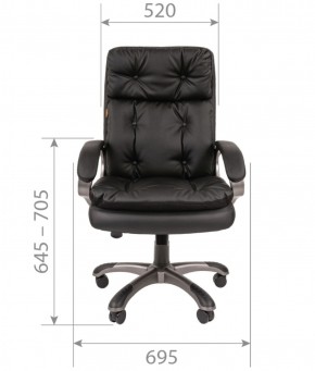 Кресло для руководителя  CHAIRMAN 442 (экокожа черная) в Ишиме - ishim.mebel-74.com | фото