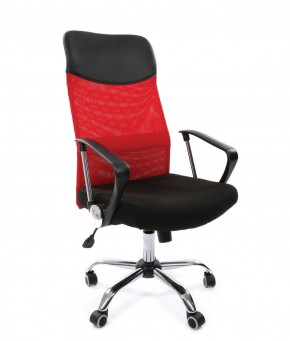 Кресло для руководителя CHAIRMAN 610 N (15-21 черный/сетка красный) в Ишиме - ishim.mebel-74.com | фото