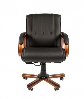 Кресло для руководителя CHAIRMAN  653 М (Кожа) Черное в Ишиме - ishim.mebel-74.com | фото
