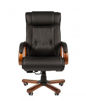 Кресло для руководителя CHAIRMAN  653 (Кожа) Черное в Ишиме - ishim.mebel-74.com | фото