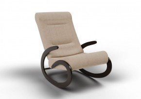 Кресло-качалка Мальта 10-Т-П (ткань/венге) ПЕСОК в Ишиме - ishim.mebel-74.com | фото
