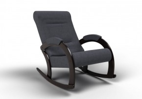 Кресло-качалка Венето 13-Т-ГР (ткань/венге) ГРАФИТ в Ишиме - ishim.mebel-74.com | фото