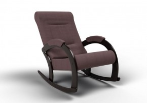 Кресло-качалка Венето 13-Т-КМ (ткань/венге) КОФЕ С МОЛОКОМ в Ишиме - ishim.mebel-74.com | фото
