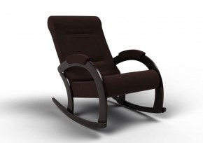 Кресло-качалка Венето 13-Т-Ш (ткань/венге) ШОКОЛАД в Ишиме - ishim.mebel-74.com | фото