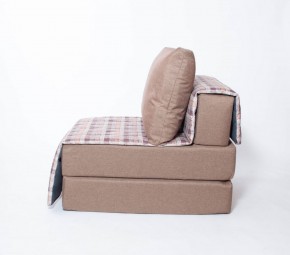 Кресло-кровать бескаркасное Харви (коричневый-квадро беж) в Ишиме - ishim.mebel-74.com | фото