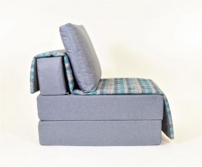 Кресло-кровать бескаркасное Харви (серый-квадро азур) в Ишиме - ishim.mebel-74.com | фото