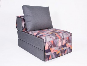 Кресло-кровать бескаркасное Харви (серый-сноу манго) в Ишиме - ishim.mebel-74.com | фото